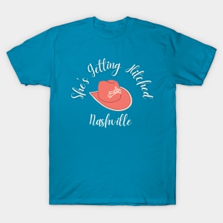 She's Getting Hitched Nashville White T-Shirt